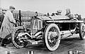 Targa Florio, Sizilien, 2. April 1922: Mit seinem 115 PS Mercedes-Grand-Prix-Rennwagen aus dem Jahr 1914, gewann Graf Giulio Masetti die Targa Florio über die Distanz von 432 km.